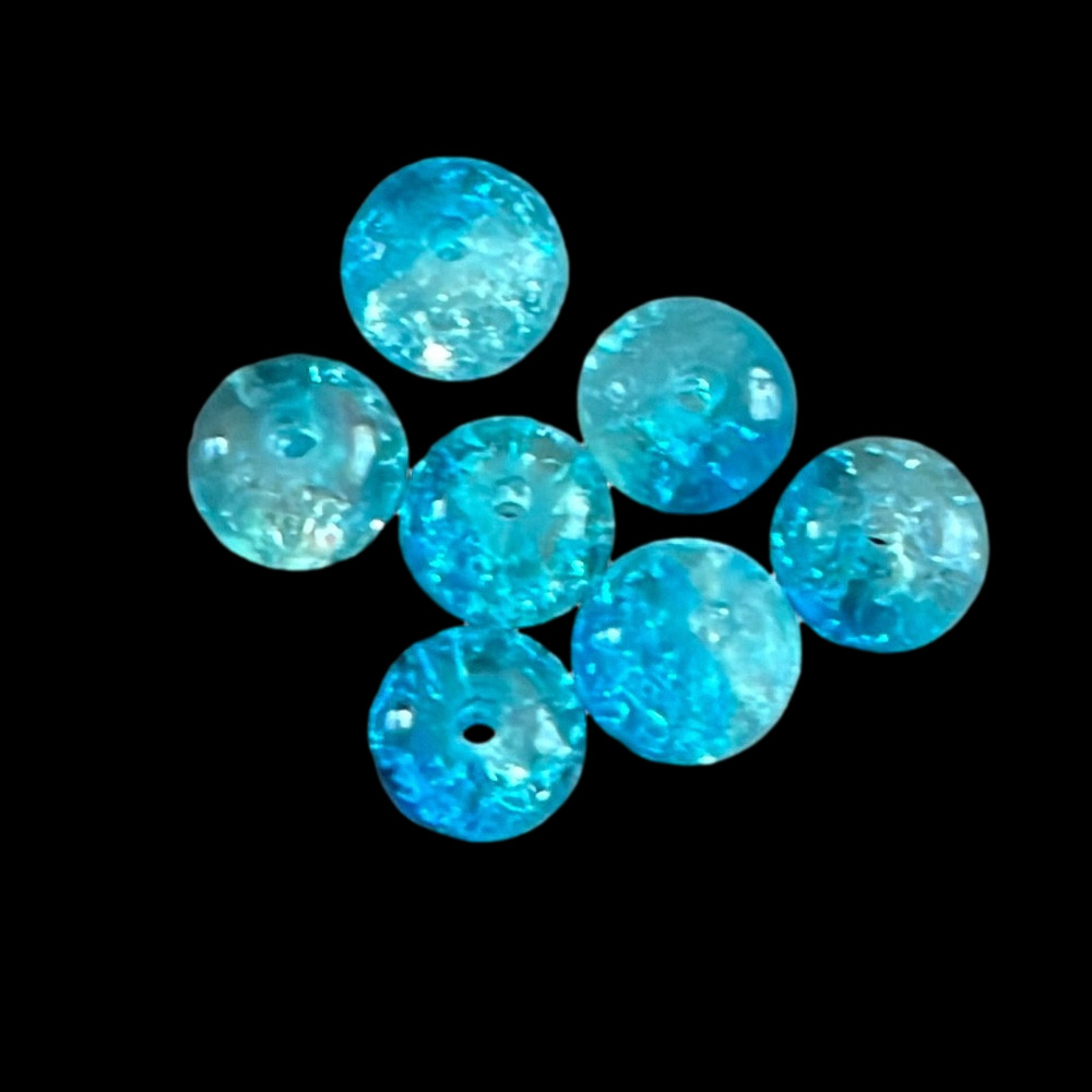 🏷 Bundle of 56 Turquoise Glass Beads